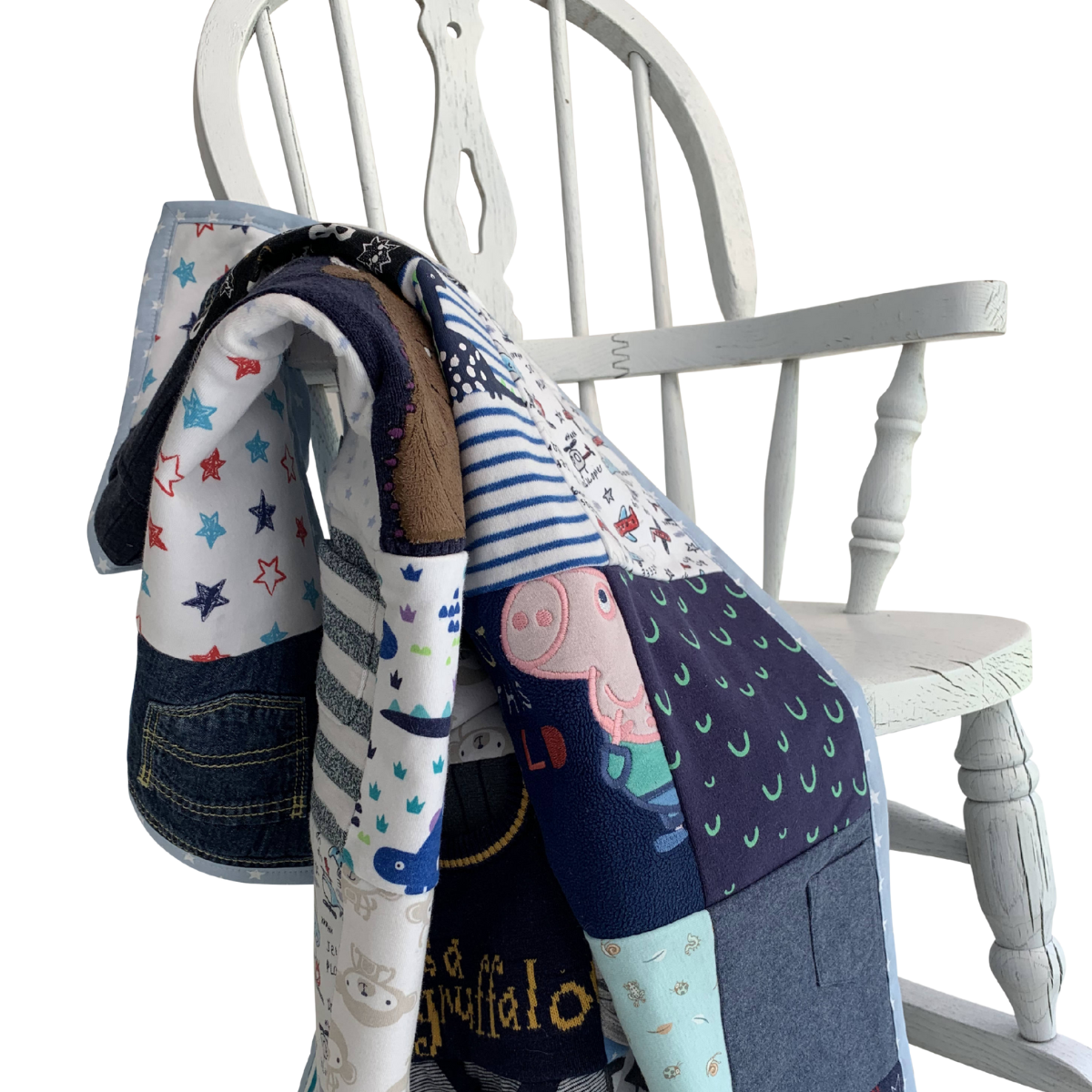 Memory Blanket Sewing Kit made from Baby clothes