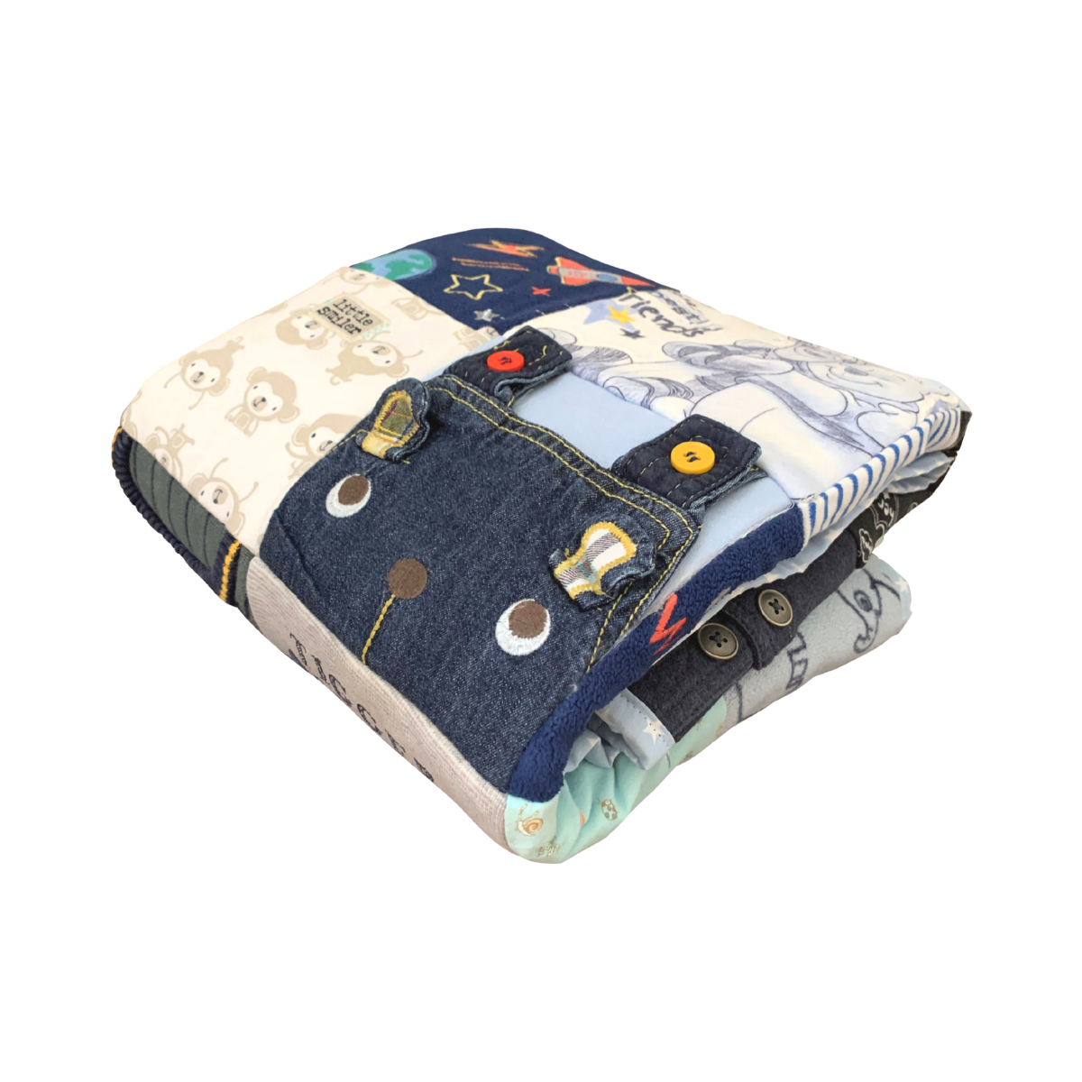 Memory Blanket Sewing Kit made from Baby clothes