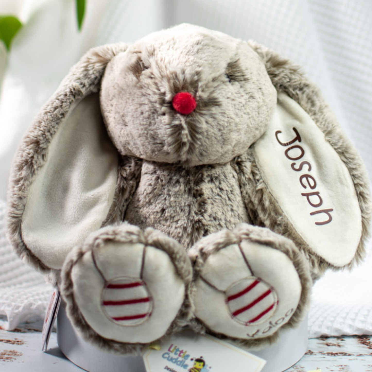 Personalised baby gift bunny