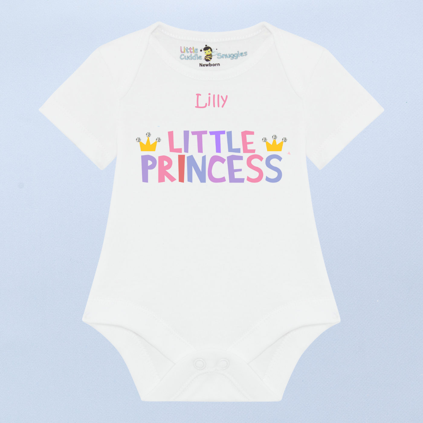 Little Princess Baby short sleeve bodysuit