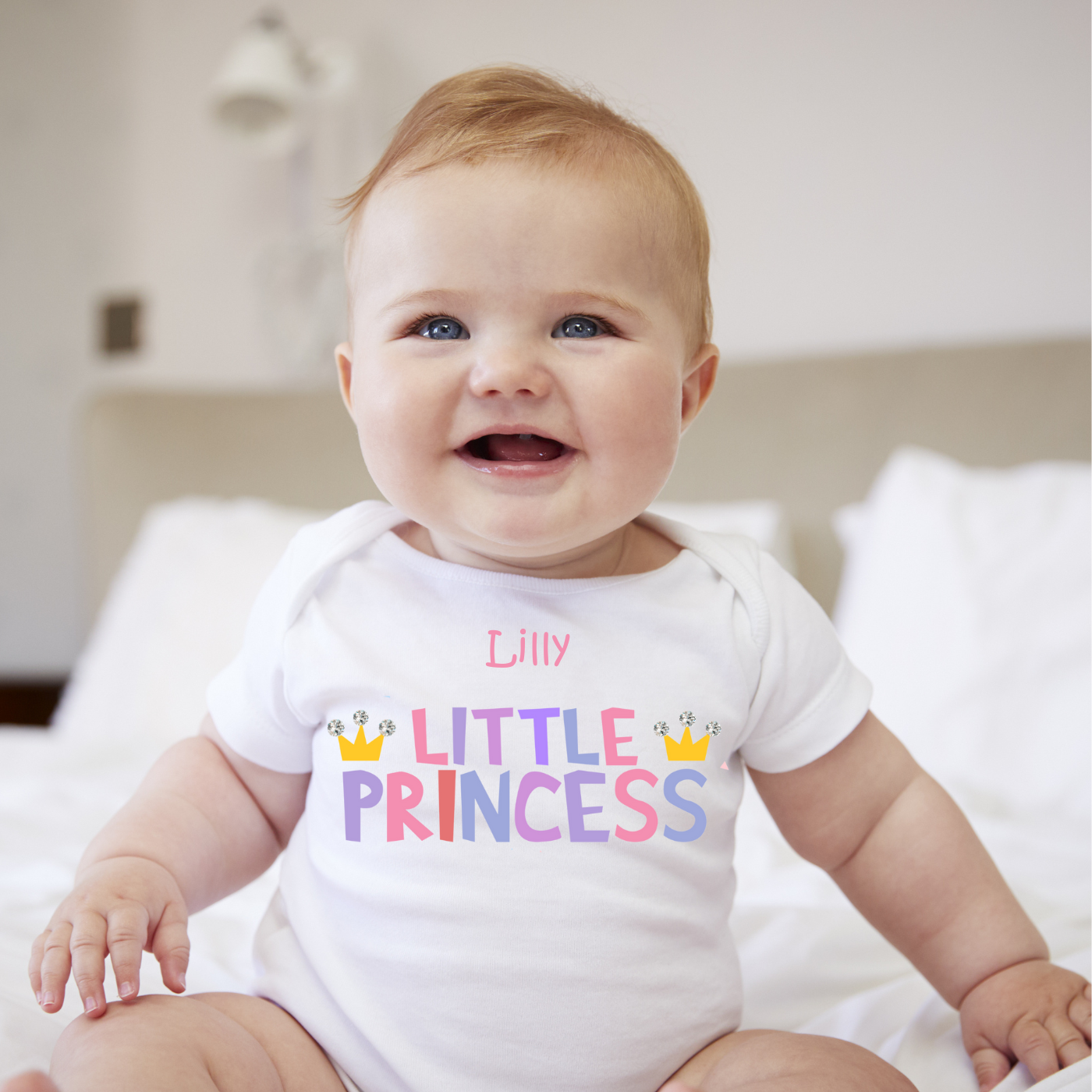 Little Princess Baby short sleeve bodysuit